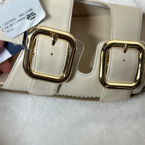 Universal Thread Cream Gold Buckle Sandals - Picture 4 of 10